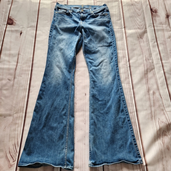 7FAM 7 For All Mankind "Ali" Midrise Flare Bootcut Jeans Blue | Women's Size 30 - Picture 3 of 15